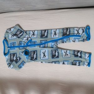 Kickee Pants silver sage lunchboxes coveralls